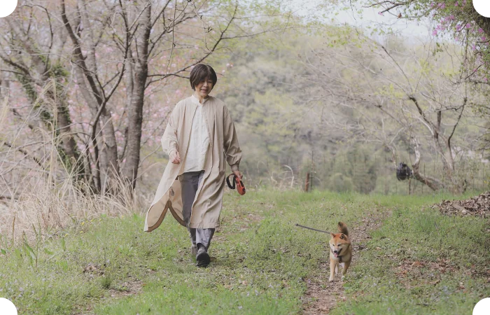 愛犬と散歩